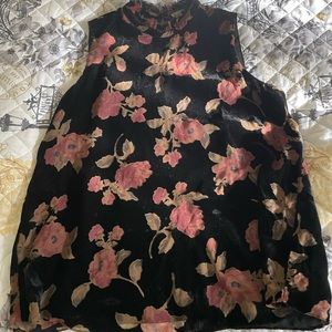 NWOT VELVET BLACK TOP